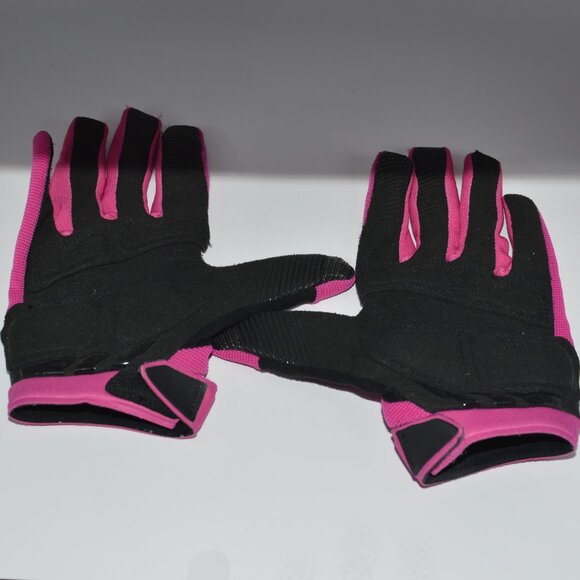 Womens Fox Pink Riding Gloves size S (nylon/polyurethane/polyester) - Picture 2 of 3